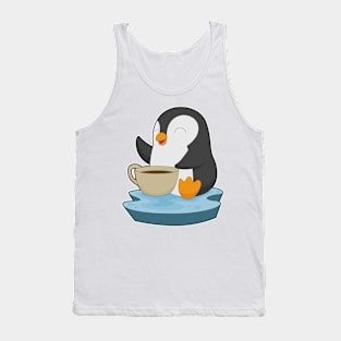 Penguin Coffee Cup Tank Top